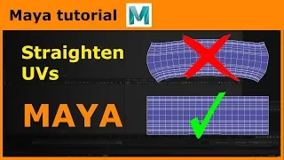 Maya tips & tricks - Straighten UVs