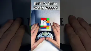 Rubik’s Cube Word Record!? 🤯😱 #shorts