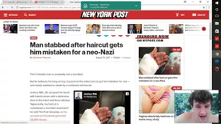 Man stabbed after haircut gets him mistaken for a neo-Nazi