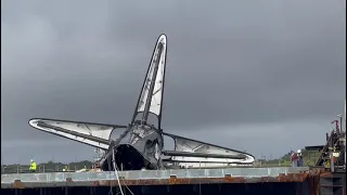 SpaceX Falcon 9 Returns After Tipping Over