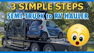 HOW TO CONVERT A SEMI-TRUCK TO A RV HAULER | HDT RV LIFE