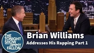 Brian Williams Addresses His Rapping -- Part 1