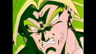 Goku, gohan, goten vs Broly kamehameha wave with Bruce Falconer music in "HD"