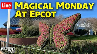 🔴Live: Magical Monday at Epcot - Flower & Garden Festival Scavenger Hunt - Disney World  - 3-25-24