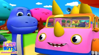 Räder auf Die Dino Bus für Schätzchen auf Deutsch von Loco Nut