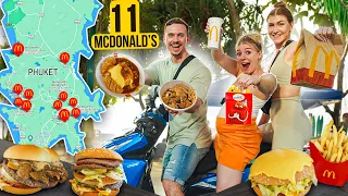 Wir essen in ALLEN McDonald’s auf der Insel 🏝🍔 11 McDonald's in 11 Stunden Challenge 😲