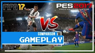 FIFA 17 vs PES 2017 Official Gameplay Comparison