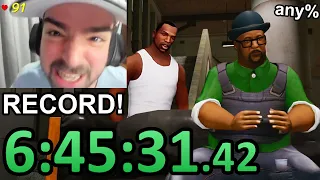 Hago SPEEDRUN de GTA SAN ANDREAS COMPLETO por PRIMERA VEZ