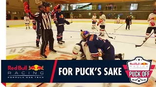 The worst Ice Hockey fight ever? Daniel Ricciardo and Max Verstappen fight it out!