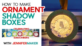 DIY Paper Ornament Shadowboxes to Celebrate 1 MILLION SUBSCRIBERS!