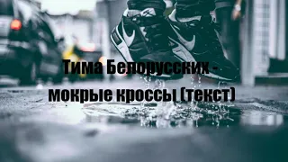 Тима Белорусских - Мокрые кроссы (текст)