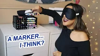 PICKING MY ART SUPPLIES BLINDFOLDED