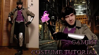 HOW TO GAMBIT COSTUME TUTORIAL, X-Men Halloween/Cosplay (Mask, Chest Plate, Belt, Gloves, and Boots)