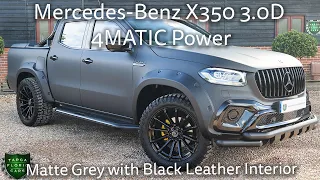 [4K] Mercedes-Benz X350 3.0 D 4MATIC Power registered January 2019 (68) finished in Matte Grey