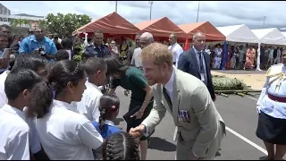 Traditional Farewell Ceremony for the Duke and Duchess of Sussex & unveiling of Sgt. Labalaba statue