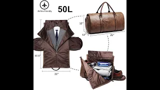 Carry on Garment Bags for Travel Duffle Bag Convertible Mens Suit Travel Bags with Shoe Compartment