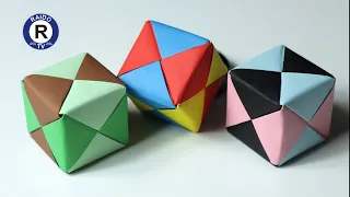 ОРИГАМИ КУБИК | Как сделать кубик из бумаги | Оригами геометрические фигуры