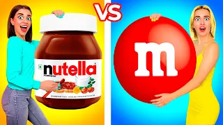 NOURRITURE RÉELLE VS NOURRITURE AU CHOCOLAT Le Challenge | Farces Drôles par BooBoom Challenge