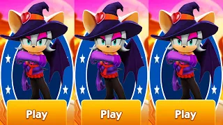 Sonic Dash - Halloween - Witch Rouge coming Soon - All Characters Unlocked and Fully Upgraded - Run