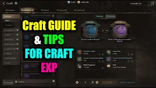 Night Crows Craft Guide & Tips For Craft EXP