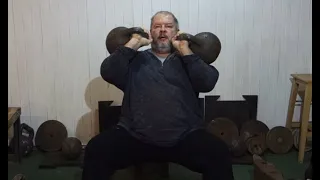 ГИРИ 2Х40 КГ!ПАРНОЕ ВЗЯТИТЕ В СТОЙКУ С ПОЛА СИДЯ НИЗКО 5 РАЗ 2X40 KG KB DOUBLE DEAD CLEAN SEATED 5RE