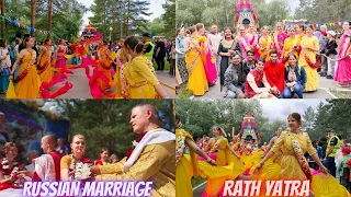Ratha Yatra in Russia | Russian wedding in Indian Tradition❤️ | Russian Hindu😍 | OMSK | RUSSIA