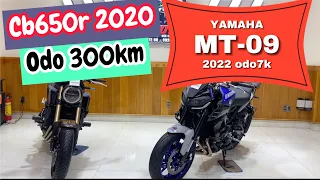 Cb650r 2020 odo300k (16x) + MT09 2022 odo7k (21x) - thi moto thủ đức