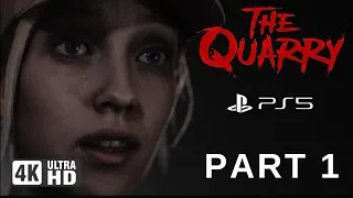 THE QUARRY Walkthrough Gameplay PS5 Part 1 - PROLOGUE (FULL GAME)