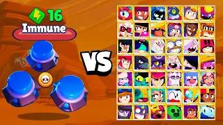 Who Can Survive Bo Mines? All 58 Brawlers Test