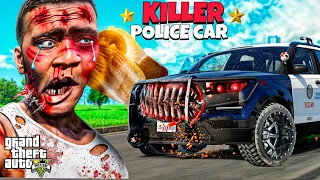 GTA 5 : Franklin's Trap New Cursed Killer Police Car |Killer Police car kill farnklin in (GTA V MOD)