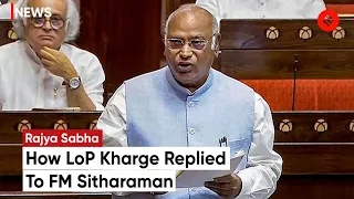 Mallikarjun Kharge Counters FM Sitharaman's Responses In RS Women Reservation Bill Debate