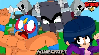 EL PRIMO & BIBI IN MINECRAFT #3 - Brawl Stars + Minecraft animation