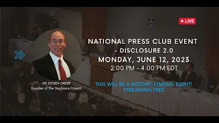 Monday, June 12, 2023! Dr. Greer's Groundbreaking National Press Club Event! FREE to Watch!