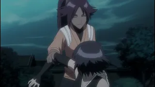 Yoruichi carries Soi Fon