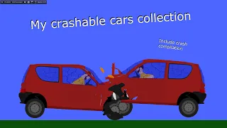 Algodoo #7 My crashable cars collection
