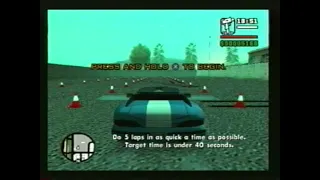 Grand Theft Auto: San Andreas - PS2 - Driving School Mission - Back to School