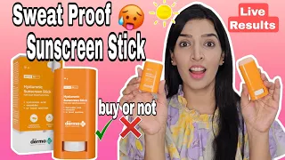 Derma Co Sunscreen Stick with SPF 60  REVIEW + DEMO