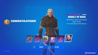 How to Unlock The GERALT OF RIVIA Skin in Fortnite (All Geralt Quests Rewards)