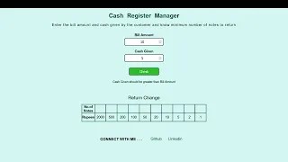Cash Register Manager | HTML5 | CSS3 | JavaScript