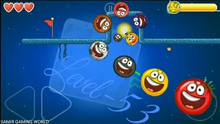 Red Ball 4 level-53 with all balls