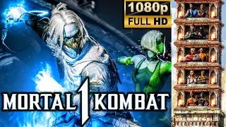 MK1 *ICE SCORPION* KLASSIC TOWER GAMEPLAY!! (KHAMELEON AS KAMEO) 1080p 60 FPS (MORTAL KOMBAT 1)