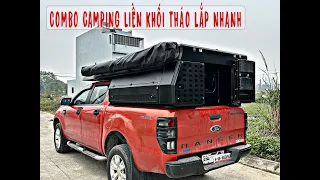 Combo Camping liền khối  tháo lắp nhanh - Đầy đủ tiện ích cho những chuyến Camping trọn niềm vui.