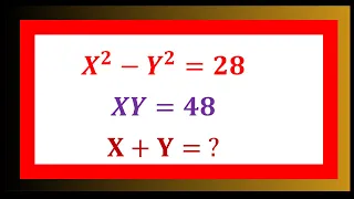 Math Olympiad | Can you solve this ? | A Nice Algebra Math Equation Simplification Problem | X+Y=?