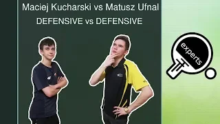 Mateusz Ufnal vs Maciek Kucharski | defensive vs defensive | #tabletennis