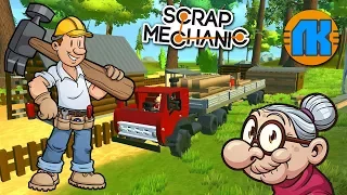 МИХАЛЫЧ И ФИЛИПЫЧ ДЕЛАЮТ БАБКЕ НОВЫЙ САРАЙ !!! МУЛЬТИК В Scrap Mechanic !!!