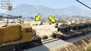 CAN 100+ MILITARY VEHICLES STOP THE TRAIN IN GTA 5?