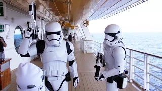 First Order Stormtrooper Patrol on Star Wars Day at Sea, Disney Fantasy Cruise