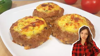 Meatloaf Cupcakes With Cheese - Easy Recipe