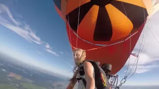 Прыжок с парашютом с воздушного шара!