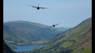 RAF Hercules retirement flypast - Mach Loop - 14/06/2023 (WIND NOISE WARNING!)